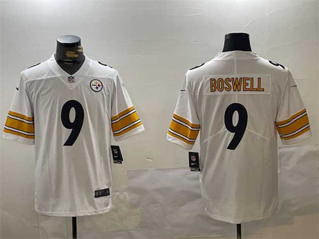 Men%27s Pittsburgh Steelers #9 Chris Boswell White Vapor Untouchable Stitched Jersey->baltimore ravens->NFL Jersey